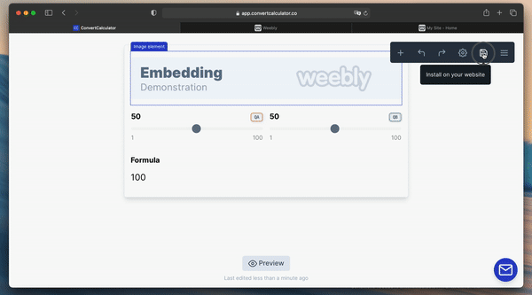 Weebly Embed